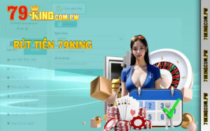 Thao tác rút tiền 79king siêu tốc